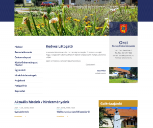 Orci település honlapja