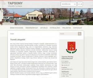 Tapsony település honlapja