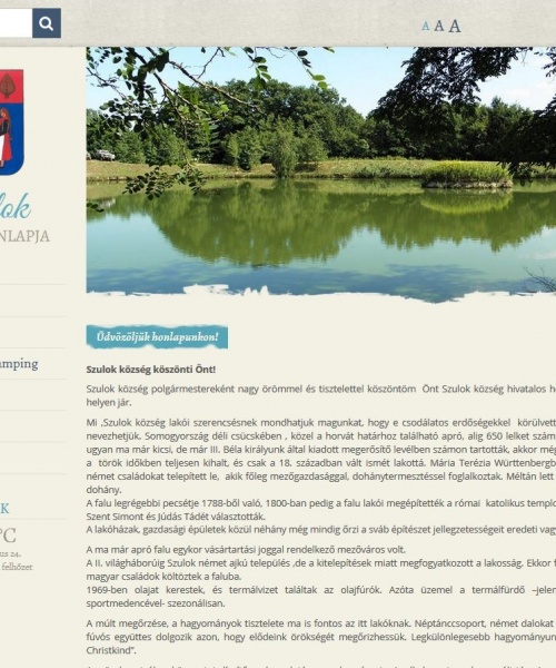 Szulok község honlapja