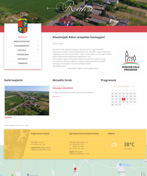 Ráksai község honlapja