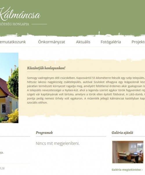 Kálmáncsa  honlapja